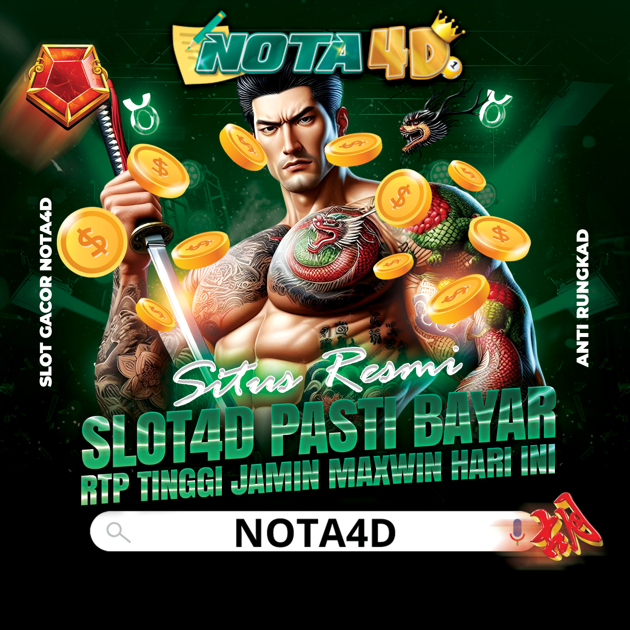 Nota4D Situs Slot 4D Pasti Bayar Dan RTP Tinggi Jamin Maxwin Hari Ini